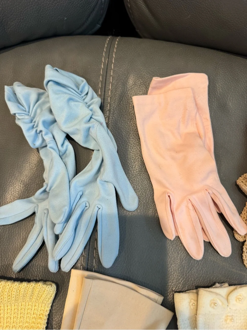 Vintage Assorted Ladies Gloves - Pastel Neutrals Set